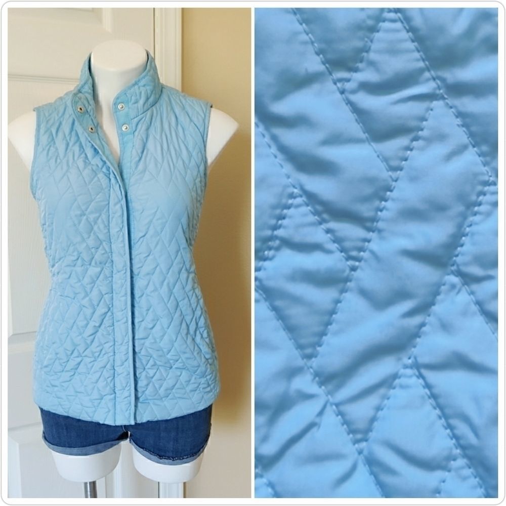 Croft & Barrow cinch back quilted vest sz S
